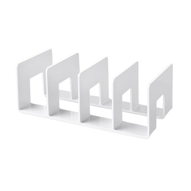 Bookshelf Dividers Bags Display Rack File Display Handbag Storage Organizer Purse Organizer for Closet for Bookcase Libraries white