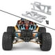 thumbnail image 3 of Brazos oscilantes delanteros inferiores para coche RC (2 piezas, bricolaje) para Wltoys 104009 1:10 1:12 12404 12409 plata, 3 of 8