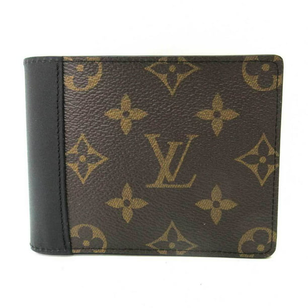 Authenticated Used Louis Vuitton Wallet Portefeuille Multiple Brown x Black Mini Bifold Women's Men's Monogram Macassar M69408 - Walmart.com