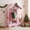 Pink, variant on ELLEGNT Kids Wardrobe with Mirror - Roofed Dress Up Storage Closet with Open Hanging Rack White
