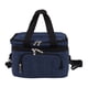 thumbnail image 1 of Bolsa térmica plegable de tela Oxford PEVA a prueba de fugas con doble aislamiento, bolsa de almuerzo con correa ajustable para el hombro para viajes, playa, picnic, camping, azul oscuro, 10 l, 1 of 10