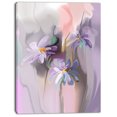 thumbnail image 2 of Blue Daisies Watercolor - Large Animal Canvas Art Print, 2 of 4