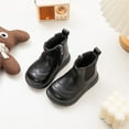 thumbnail image 4 of XXWXYD Baby Boots Girls Shoes Fashion Solid Color Short Boots Non Slip Breathable Boots Simple Casual Walking Shoes for Toddler/Little Kid/Big Kid(2-2.5 Years,Black), 4 of 4