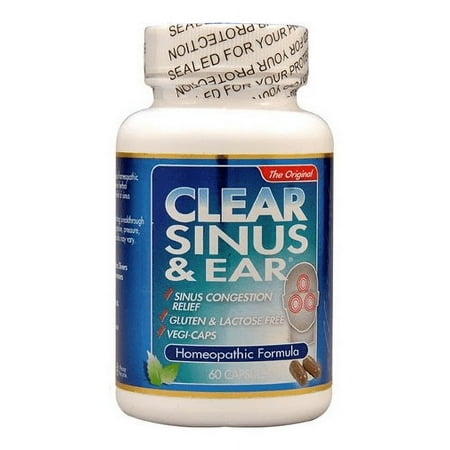 Clear Sinus & Ear Caps 60 by Clear Products, Pack of 2
