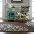 thumbnail image 5 of Linon Trio Peddles Polyester 8'x10' Area Rug in Chocolate Brown, 5 of 5