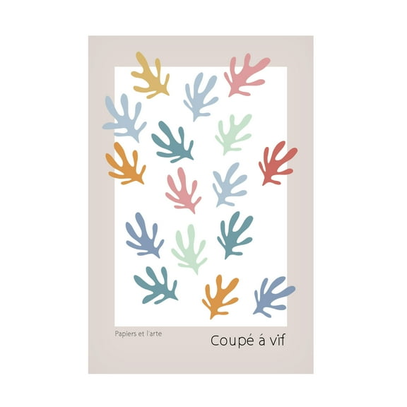 Canvas Wall Art - Pictufy Studio Ii 'Summer Cut Out' Wall Art for Living Room, Bedroom, or Office Décor by Trademark Fine Art - 12 x 19 Inches