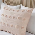 thumbnail image 6 of Intelligent Design Lucy Modern Fabric Clip Jacquard Duvet Cover Set in Pink, 6 of 13