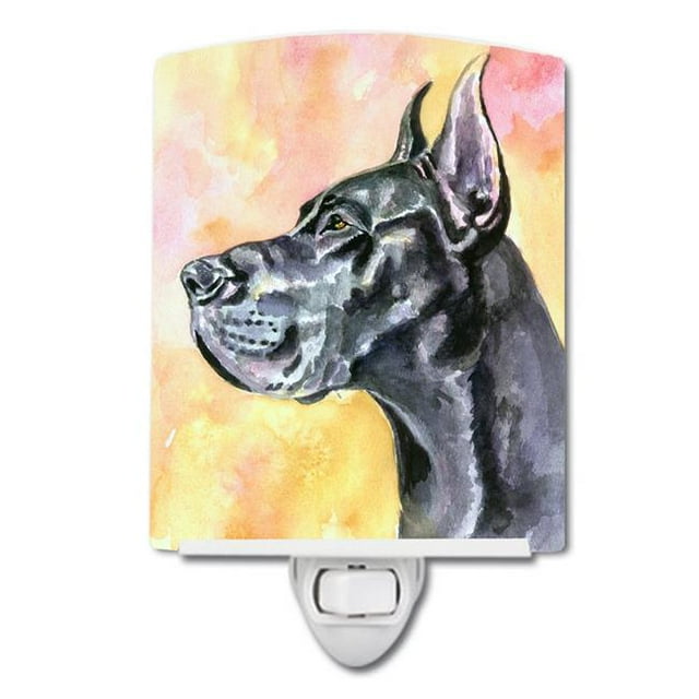 Carolines Treasures 7307CNL Great Dane Black Cropped Ceramic Night Light