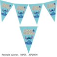 thumbnail image 3 of Nueva decoración para fiesta de cumpleaños de Stitch, Lilo & Stitch, servilletas de papel azul cielo, platos, vasos, vajilla, telón de fondo, globos, suministros para baby shower, 3 of 5
