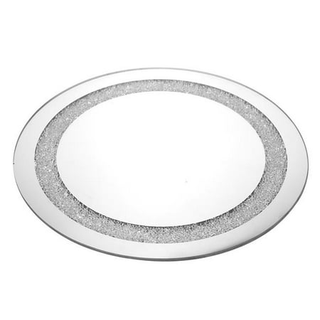 

Shonfeld Crystal 10.6 in. Mirror Tray Round with Diamonds