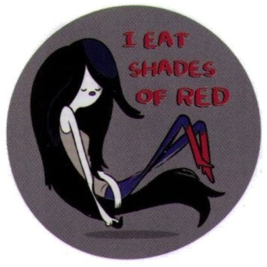 Adventure Time Adventure Time Marceline Eat Shades Of Red 3Inch Button