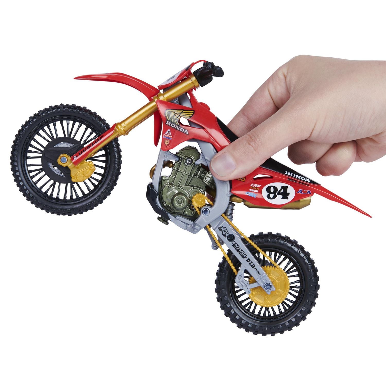 Supercross, Authentic Ken Roczen 1:10 Scale Collector Die-Cast Toy Motorcycle Replica with Display Stand, For Collectors and Kids Age 5 and Up