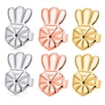thumbnail image 2 of 3 Pairs Earring Lifters,hypoallergenic Earring Backs For Droopy Ears,adjustable Crown Earring Backs For Heavy Earring, 2 of 4