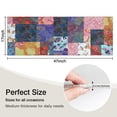 thumbnail image 5 of Colorful Pioneer Flower Patchwork Kitchen Rug Mat,Kitchen Runner Rugs Non Skid Washable,Decorative Kitchen Floor Mats for Kitchen,Sink,Laundry,17"X47", 5 of 5