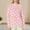 Pink, variant on XuJwPNcy Women's Fuzzy Pajama Tops Long Sleeve Fleece Pj Winter Warm Sleeping Pullover Soft Fuzzy Printed Sleepwear（Watermelon Red,X-Large)