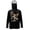 Corgi Dog Black, variant on Men's Performance Fishing Shirt Sun Protection Long Sleeve Shirt Soft Lightweight Breathable Neck Gaiter Hoodie for Summer Outdoor Fishing, 3XL, Cross with Jesus Lion Black