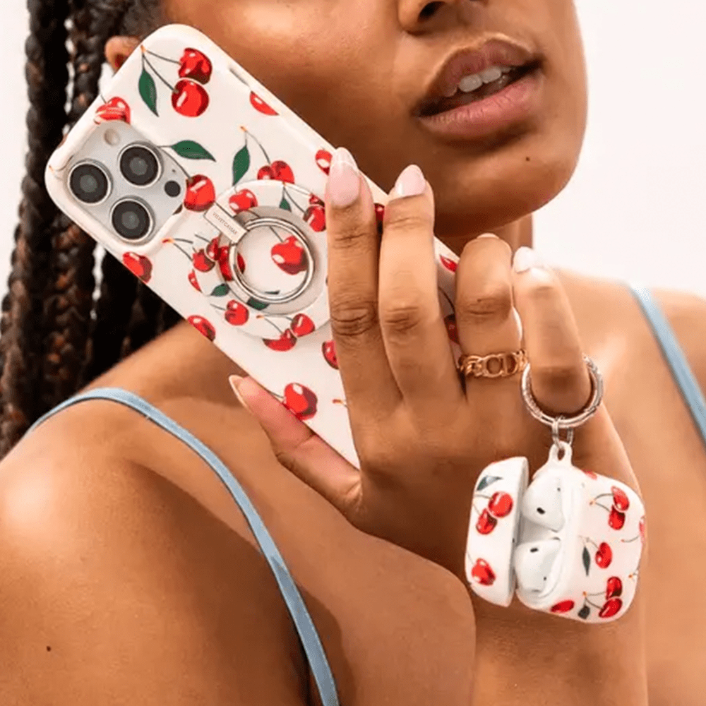 Velvet Caviar iPhone 12 Mini Case Cherry - MagSafe Compatible - Cute Protective Phone Cases for Women