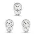 thumbnail image 4 of relayinert Accurate Kitchen Wall Clock Easy To Read Accurate Timekeeping Durable Construction Timeless white 3Set, 4 of 6