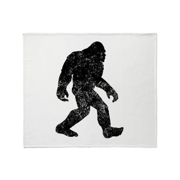 CafePress - Bigfoot Silhouette Throw Blanket - Soft Fleece Throw Blanket, 50"x60" for All Ages