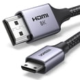 thumbnail image 1 of Cable HDMI UGREEN 8K Mini HDMI a HDMI 2.1 de aluminio trenzado de 6.6 pies, 1 of 7