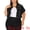 Black, variant on DARING DIVA Women's Plus Size Short Sleeves Button Down Jean Jacket 2X Gray Blue