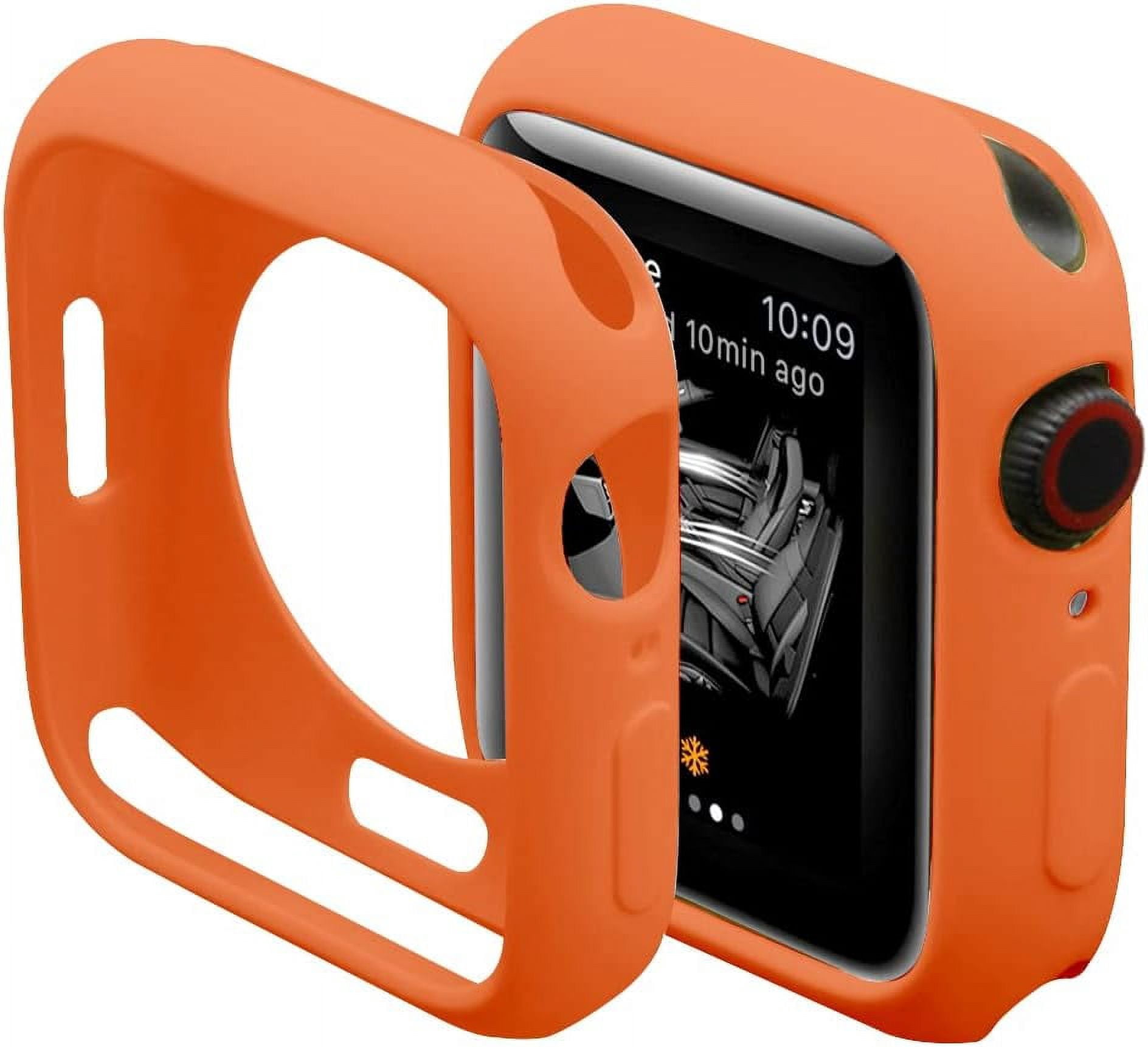 XiHAMA Ultra Thin Soft TPU Bumper Case Compatible with iWatch Apple Watch Series SE 6/5/4