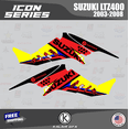thumbnail image 2 of Kalair GFX Graphics Kit for Suzuki LTZ400 (2003-2008) Icon Series, 2 of 5