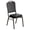 Black, variant on Bowery Hill Vinyl/Metal Trapezoid Back Banquet Stacking Chair in Brown