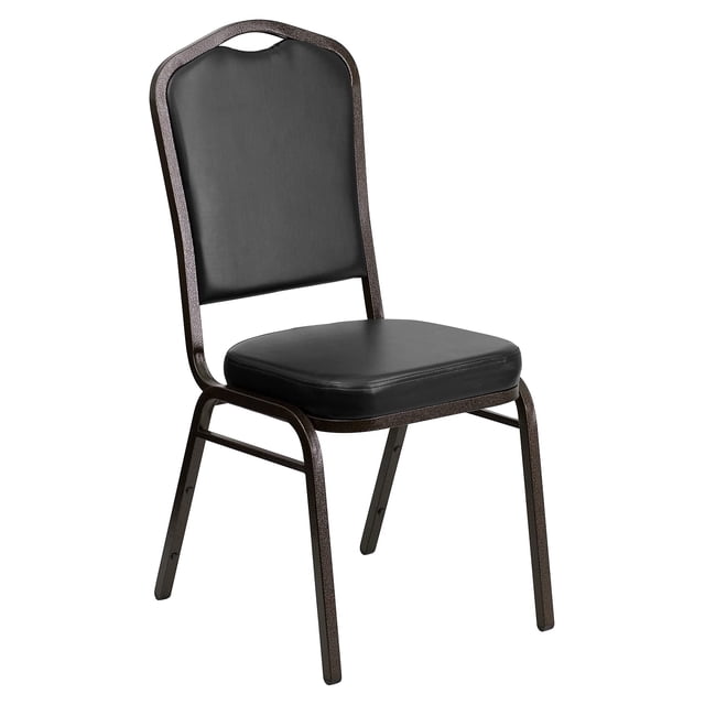 Bowery Hill Chaise Empilable de Banquet Noire