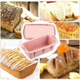 thumbnail image 5 of Molde de silicona para pan, juego de 2 moldes de silicona para pasteles, pan rectangular para hornear, juego para hornear, molde para pasteles antiadherente, bandeja para hornear baguette -2, 5 of 5