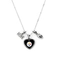 thumbnail image 1 of Collier Pittsburgh Steelers Charmé Sport Amour Football, 1 of 1