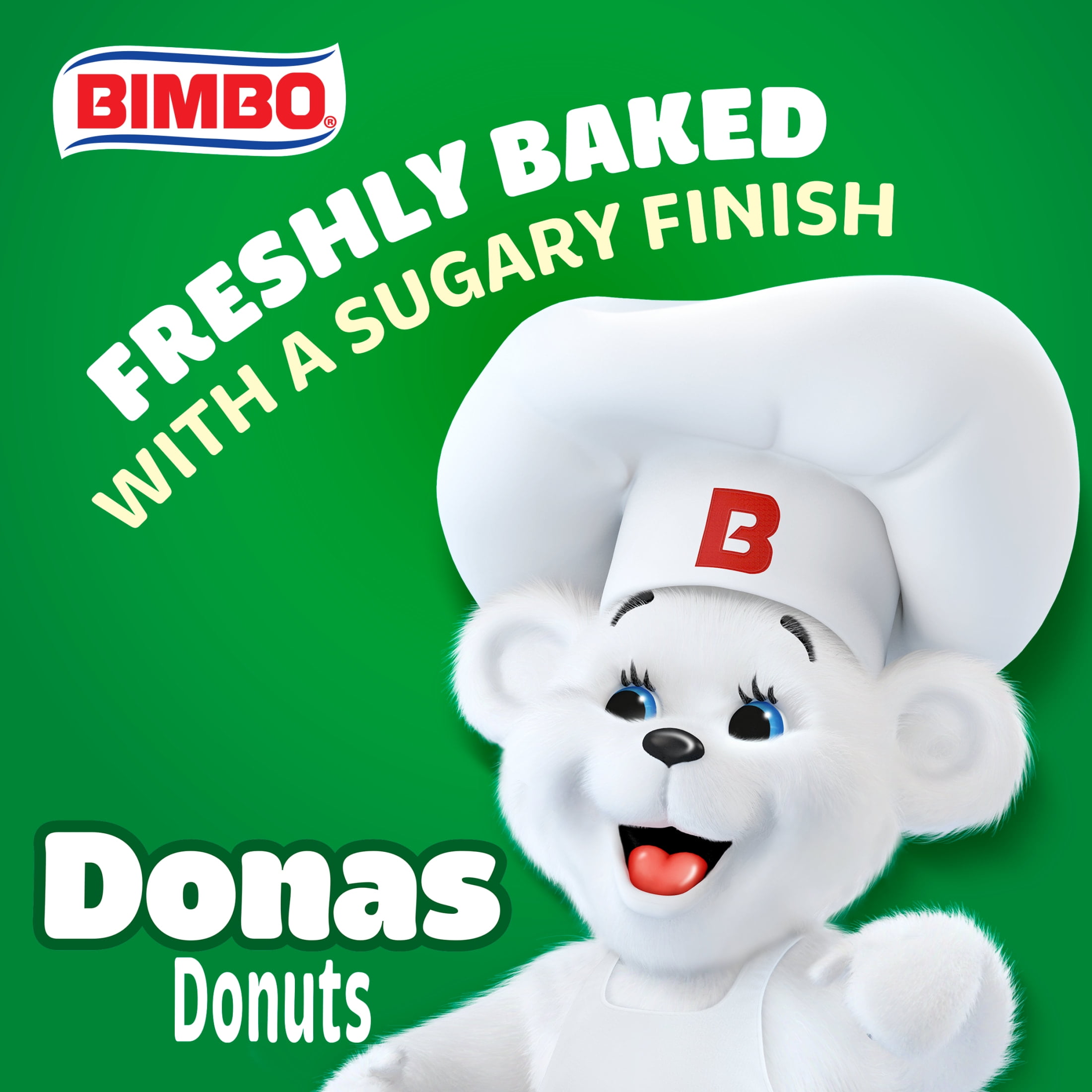 Bimbo Donas Sugared Donuts, 6 twin packs, Sugar Donuts, 11.1 oz Multipack