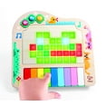 thumbnail image 4 of Hape Rainbow Rhythm Pixel Piano, Light Up Music Toy, Interactive Fun, Unisex, Toddlers Ages 12M+, 4 of 8