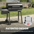 thumbnail image 6 of Feasto 30-inch Heavy-Duty Charcoal Grill with Offset Smoker - Digital Temperature Control & 2 Meat Probes, 815 Sq. In. Cooking Space for Backyard Bbq, 6 of 10