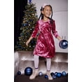 thumbnail image 3 of Wonder Nation Girls Velour Dress Sizes 4-18 & Plus, 3 of 4