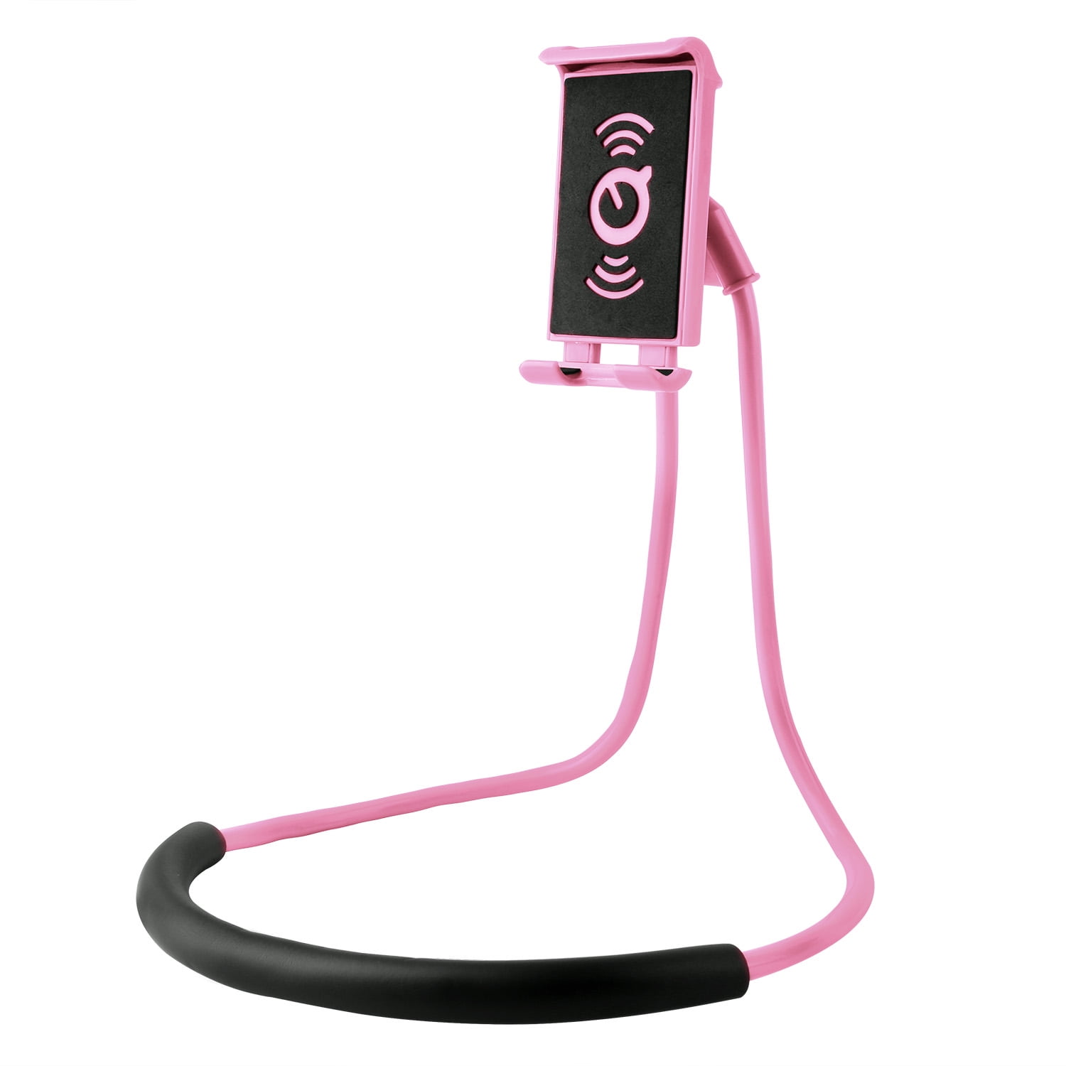 (Pink) Phone Holder Universal Phone Mount Adjustable Neck Gooseneck