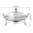 thumbnail image 2 of Fichiouy Stainless Steel Chafing Dish and Buffet Warmers with Fuel Holder, 2 of 9