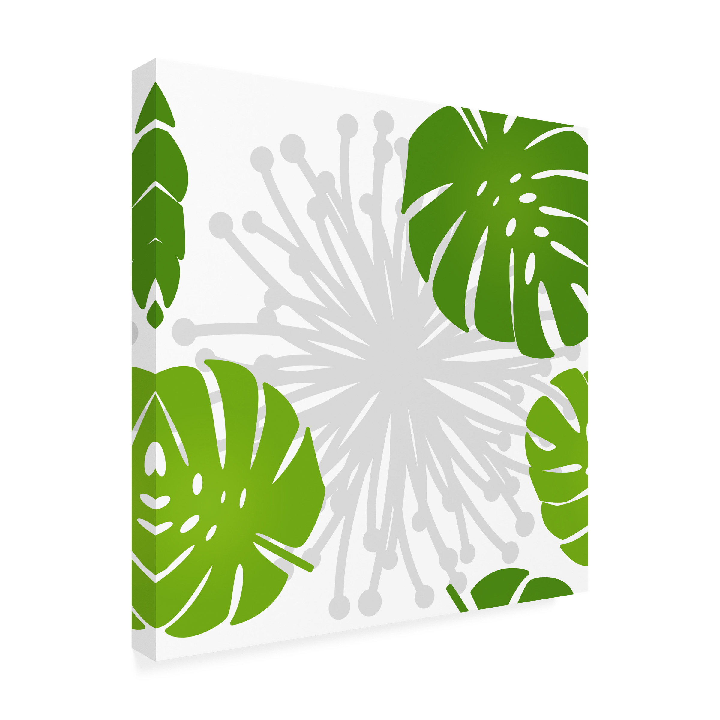 Trademark Fine Art 'Rain Forest Pattern III Leaves' Canvas Art by Tina Lavoie