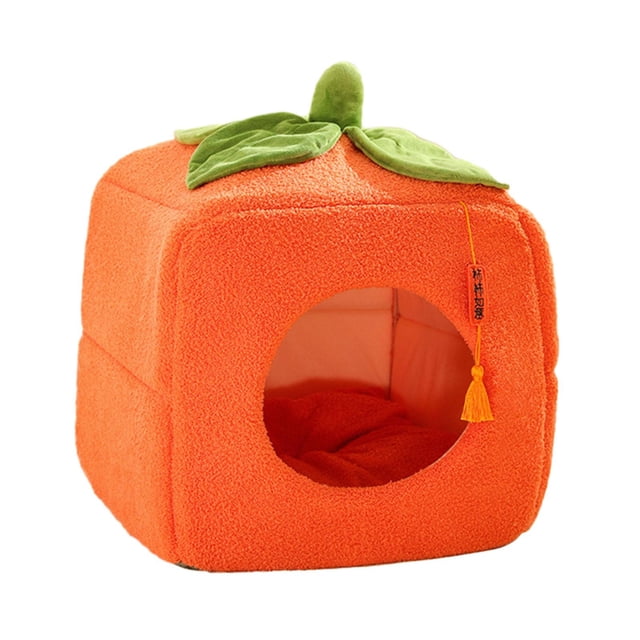 Cama cálida para perros Salvador nido para gatos semicerrado lavable suave estilo A