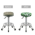 thumbnail image 4 of Goofa Leopard print St. Patrick's Day Printed Stool Covers Round, Waterproof Round Bar Stool Covers Anti-Slip Round Bar Stool Seat Cover with Elastic Bands Durable -13 inch, 4 of 7