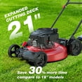 thumbnail image 3 of PowerSmart Gas Lawn Mower, 21 inches 144cc 2-in-1 Walk-Behind , Side Discharge Push Lawn Mower, 3 of 10