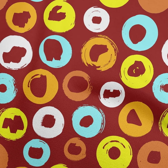 oneOone Cotton Poplin Twill Brown Fabric Brush Stroke Sewing Fabric By The Yard Printed Diy Clothing Sewing Supplies 56 Inch Wide