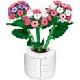 thumbnail image 2 of Bouquet Building Kit, 361 Hydrangea Blocks with Vase, Artificial Flower Building Kit, 2 of 5