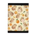 thumbnail image 3 of FUIALDOLG Capybara Orange Trifold Card Wallet, Stretch Polyester Foldable Lightweight Wallet for Kids Teens Daily Travel Sports, 3 of 7