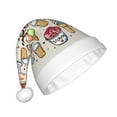 thumbnail image 2 of Cauagu Ice Cream for Adult Christmas Hat,1-Pack Xmas Holiday Hat Santa Hat for Women & Men Festive Headwear Accessories Fit for Christmas/New Year/Party, 2 of 6