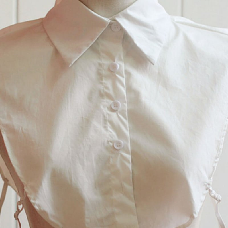 Nice Women False Collar Grid Fake Half Shirt Blouse Detachable Hot Ladies K0I1