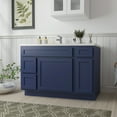 thumbnail image 2 of 48 in. W x 21 in. D x 32.5 in. H Bath Vanity Cabinet without Top in Blue, 2 of 5