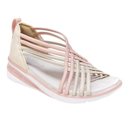 

YanHoo Clearance Gladiator Sandals for Women Girls Dresssy 2023 Ankle High Strappy Flat Sandals Fisherman Thong Cross Sandals Open Toe Comfortable Summer Shoes