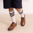 thumbnail image 6 of BURUDANI Boy's Casual Dress Oxford Comfort Uniform Formal Shoes, 6 of 7
