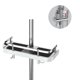 thumbnail image 2 of Shower Shelf Without Drilling Adjustable Shower Shelf For The Shower Rod Bathroom Storage With Shower Holder Shelf With 2 Small Hooks GuanGuan, 2 of 5